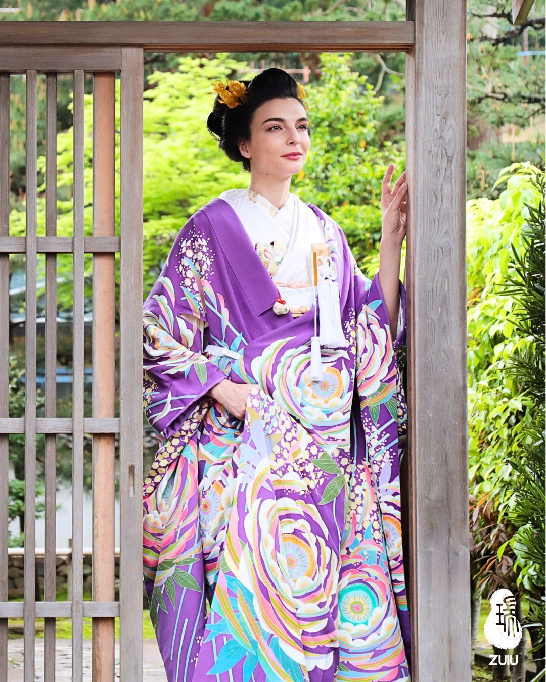 加賀友禅の花嫁衣裳 — 瑞雨