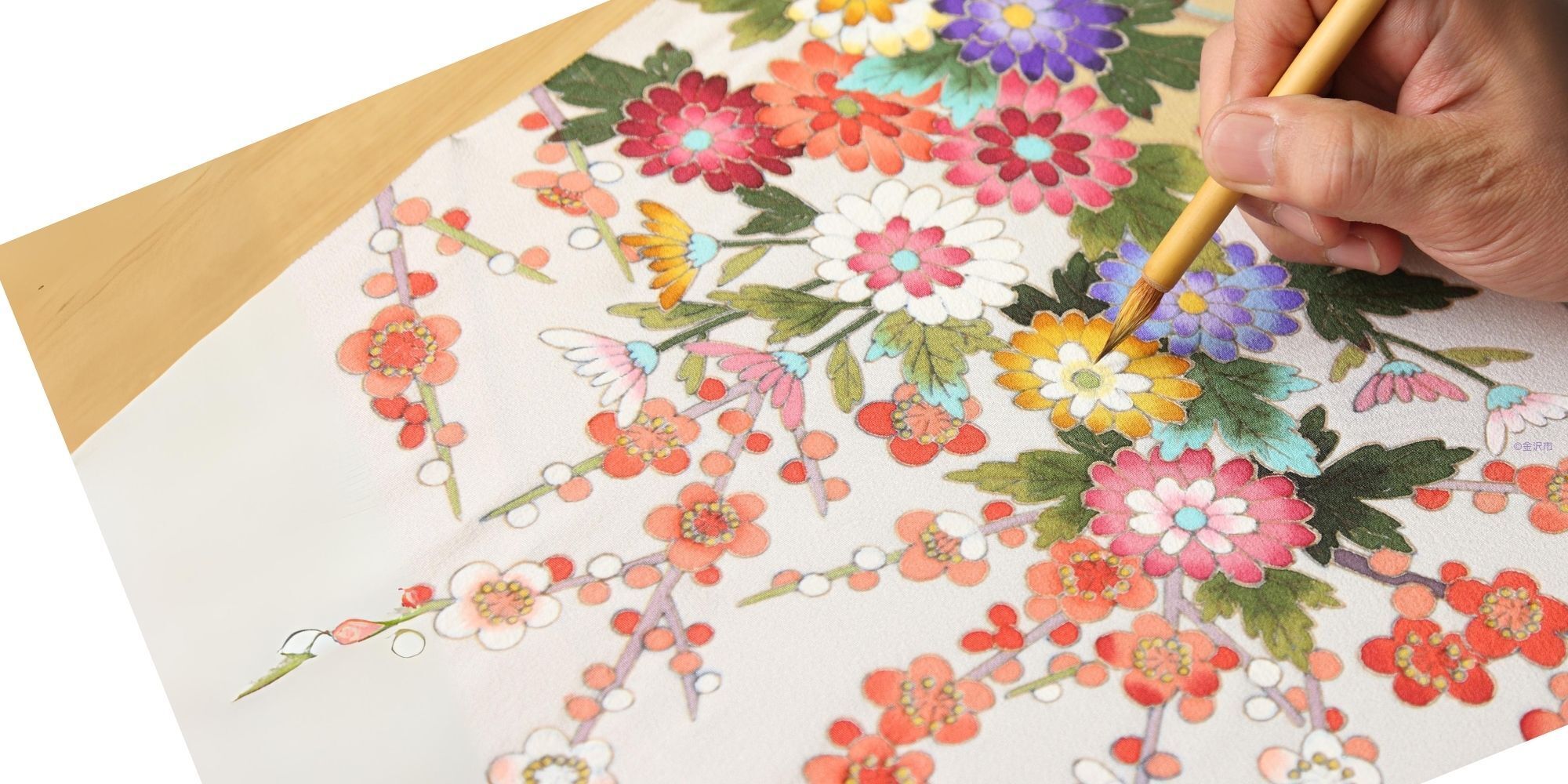 加賀友禅の花嫁衣裳 — 瑞雨